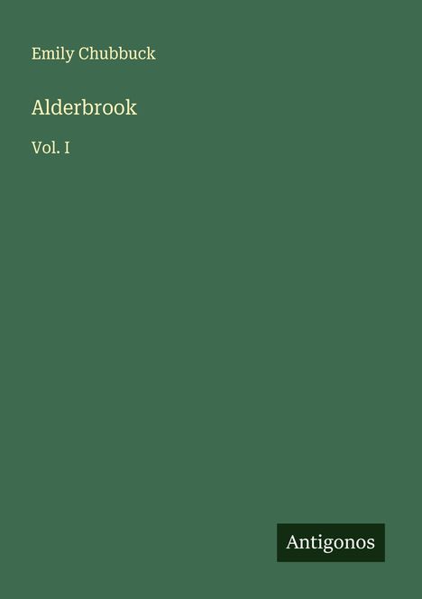 Emily Chubbuck: Alderbrook, Buch