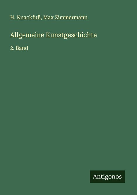 H. Knackfuß: Allgemeine Kunstgeschichte, Buch