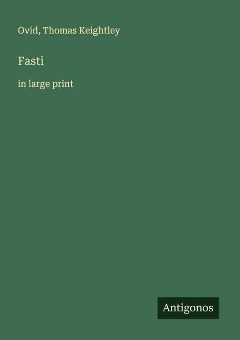 Ovid: Fasti, Buch