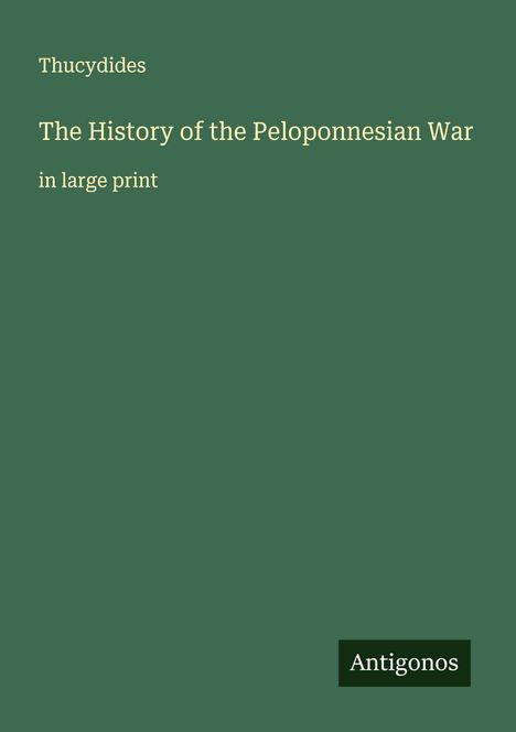 Thucydides: The History of the Peloponnesian War, Buch