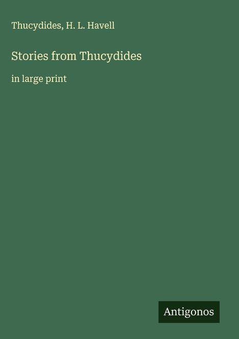 Thucydides: Stories from Thucydides, Buch