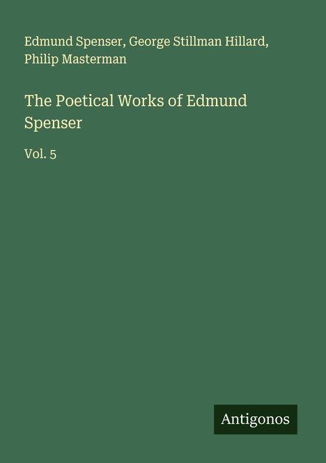 Edmund Spenser: The Poetical Works of Edmund Spenser, Buch