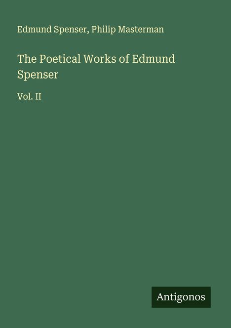Edmund Spenser: The Poetical Works of Edmund Spenser, Buch