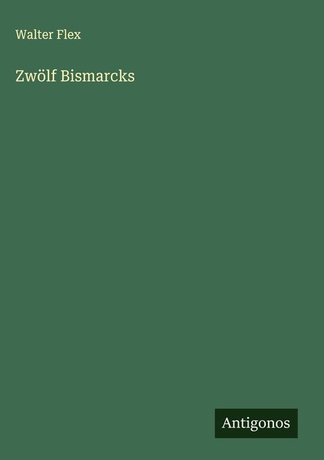 Walter Flex: Zwölf Bismarcks, Buch