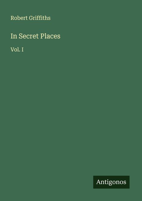 Robert Griffiths: In Secret Places, Buch