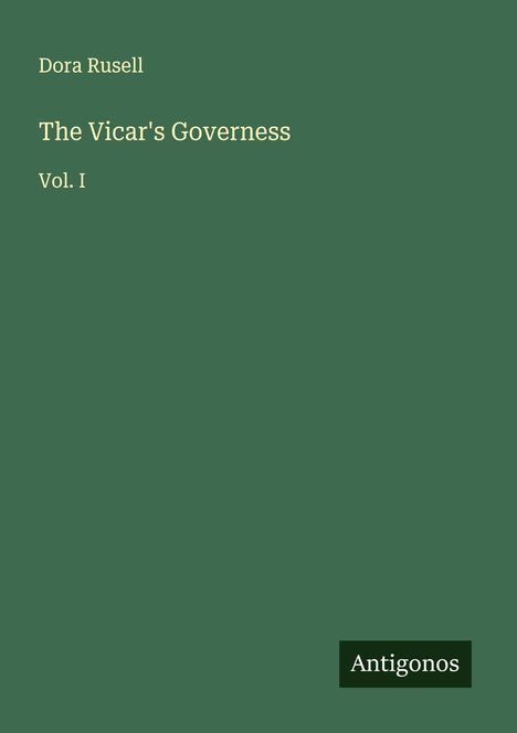 Dora Rusell: The Vicar's Governess, Buch