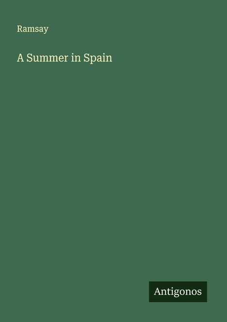 Ramsay: A Summer in Spain, Buch