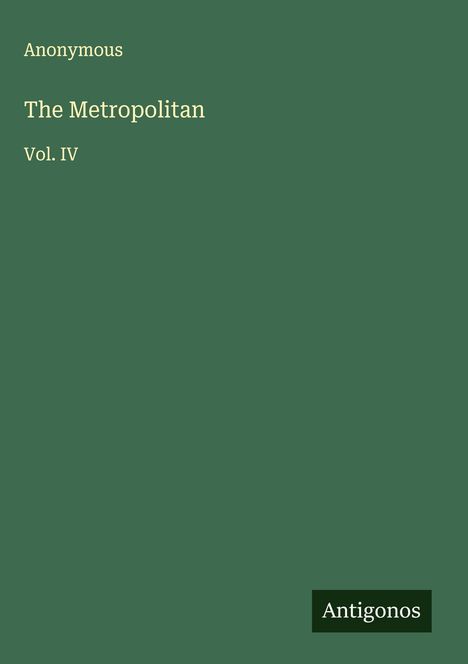 Anonymous: The Metropolitan, Buch