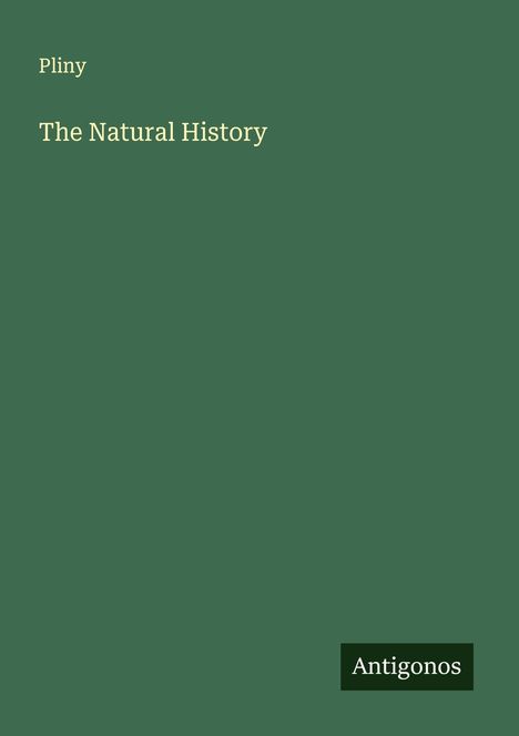Pliny: The Natural History, Buch