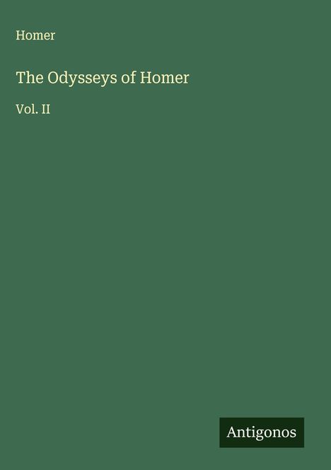 Homer: The Odysseys of Homer, Buch