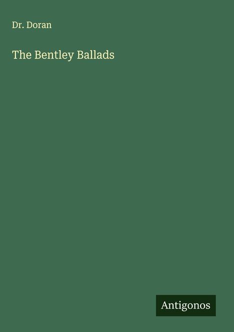 Doran: The Bentley Ballads, Buch