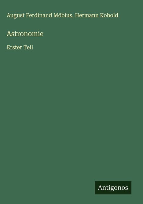 August Ferdinand Möbius: Astronomie, Buch