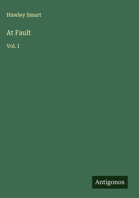 Hawley Smart: At Fault, Buch