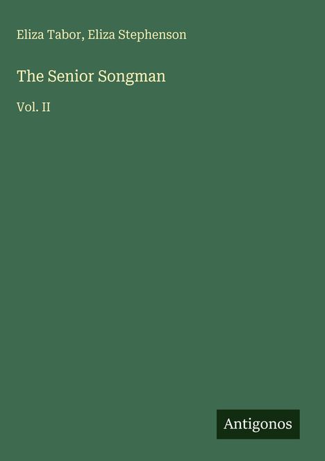 Eliza Tabor: The Senior Songman, Buch
