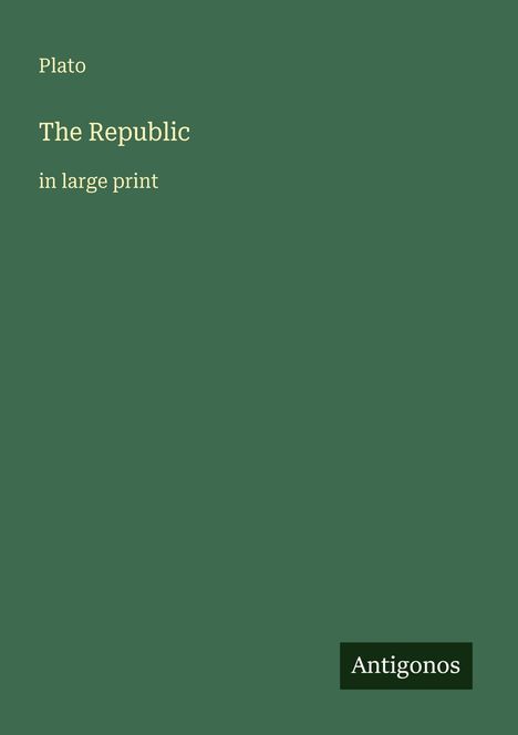 Plato: The Republic, Buch