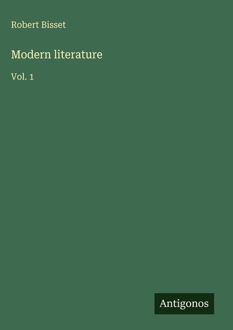 Robert Bisset: Modern literature, Buch
