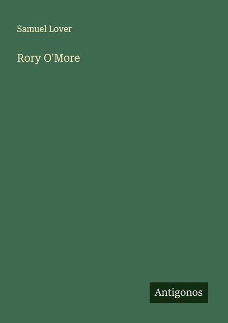 Samuel Lover: Rory O'More, Buch