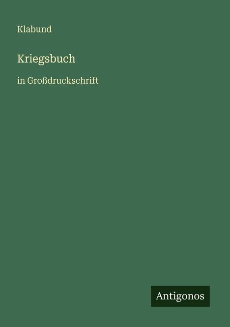 Klabund: Kriegsbuch, Buch