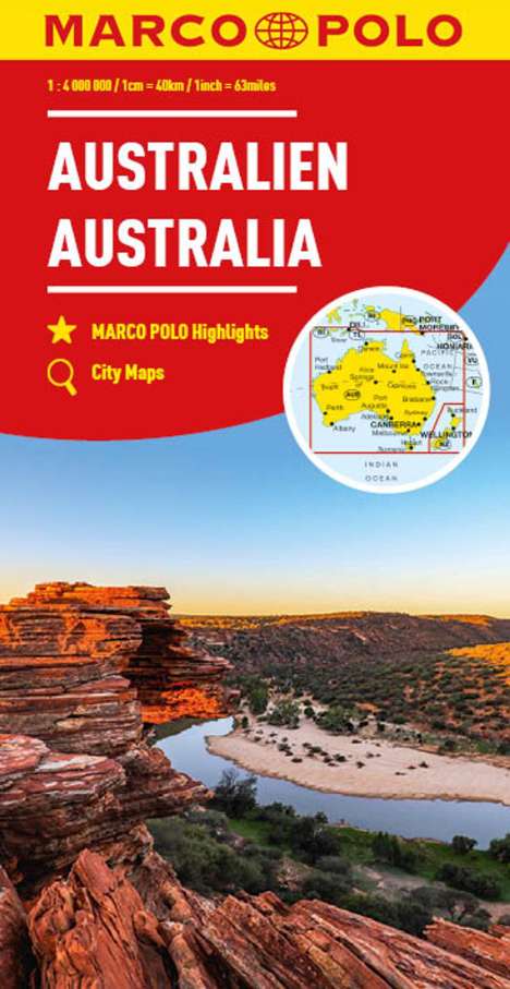 MARCO POLO Kontinentalkarte Australien 1:4 Mio., Karten