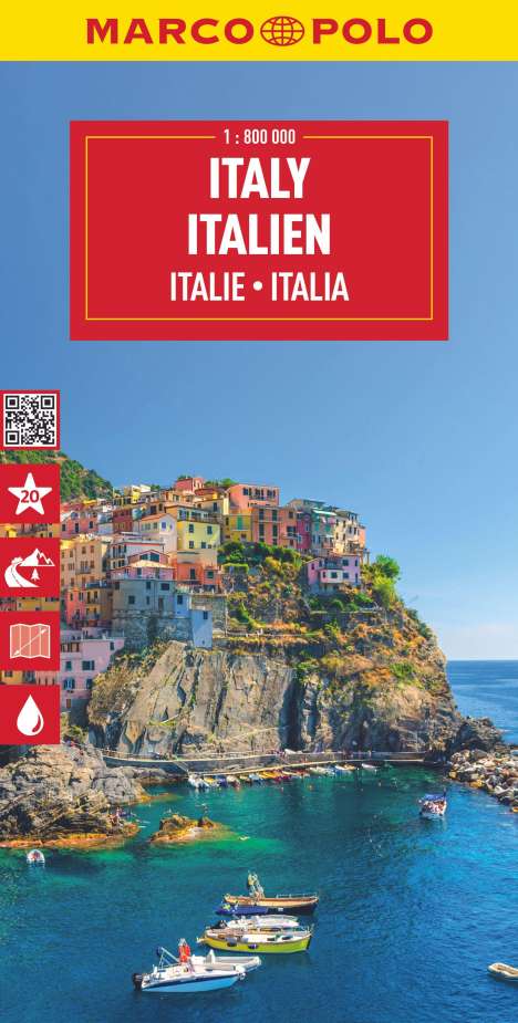 MARCO POLO Reisekarte Italien 1:850.000, Karten