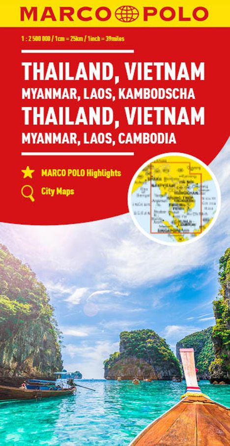 MARCO POLO Kontinentalkarte Thailand, Vietnam 1:2,5 Mio., Karten