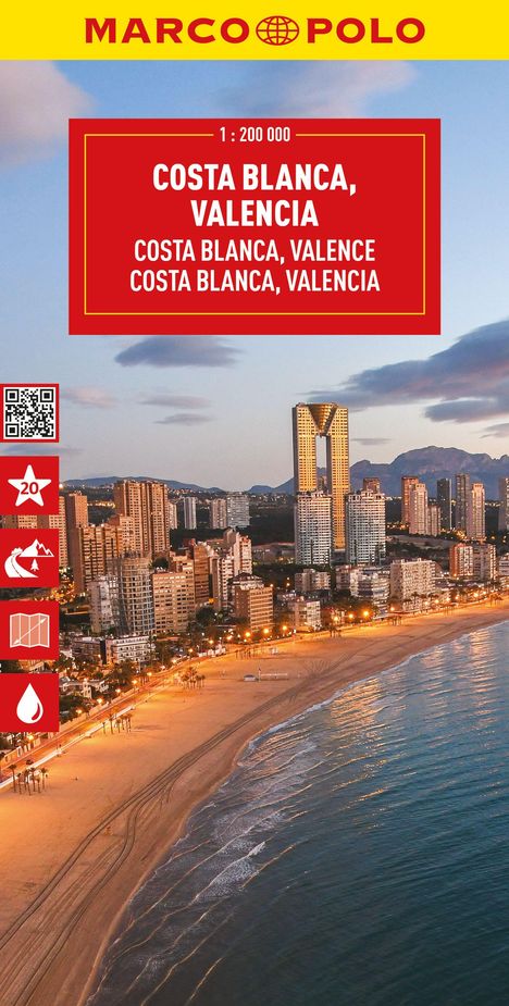 MARCO POLO Reisekarte Costa Blanca 1:200.000, Karten