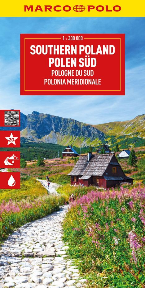 Marco Polo Verlag: MARCO POLO Reisekarte Polen Süd 1:300.000, Karten