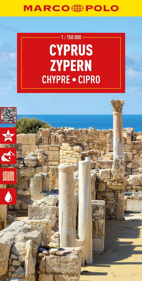 MARCO POLO Reisekarte Zypern 1:150.000, Karten