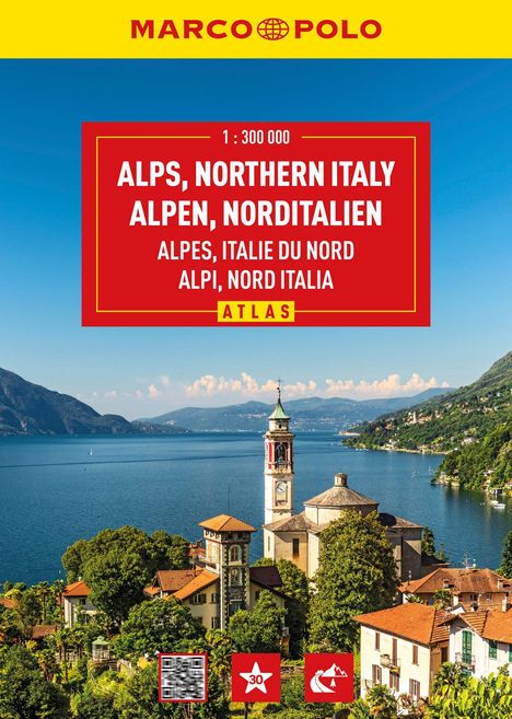 MARCO POLO Reiseatlas Alpen, Norditalien 1:300.000, Buch