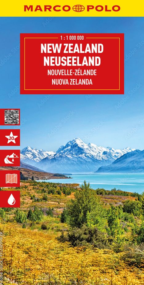 MARCO POLO Reisekarte Neuseeland 1:1 Mio., Karten