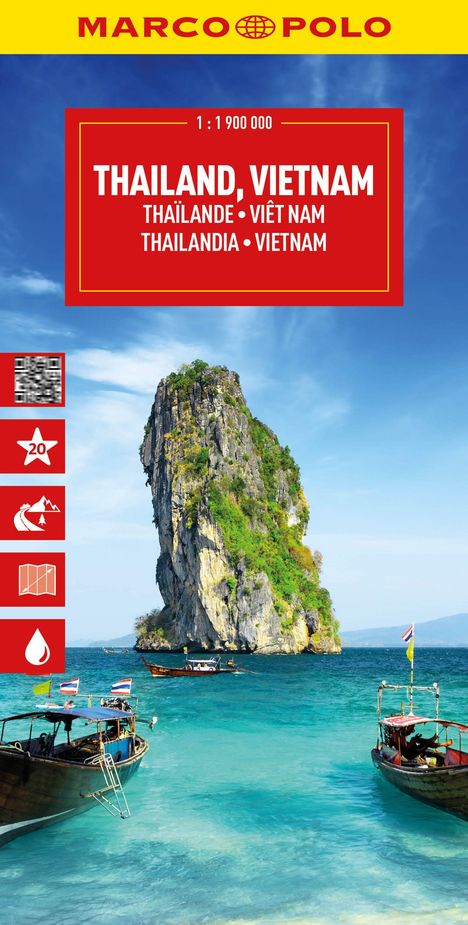 MARCO POLO Reisekarte Thailand, Vietnam 1:1,9 Mio., Karten