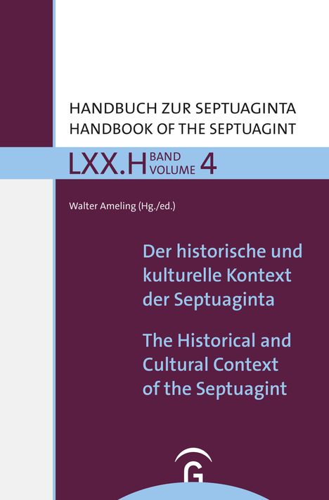 Der historisch-kulturelle Kontext und seine Reflexion in der Septuaginta, Buch