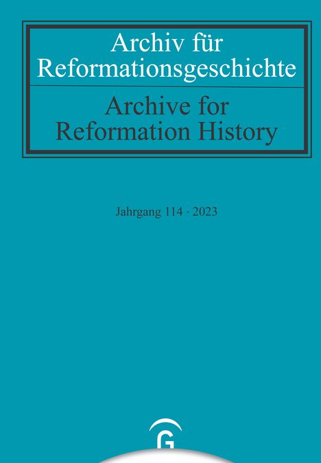 Archiv für Reformationsgeschichte - Aufsatzband, Buch