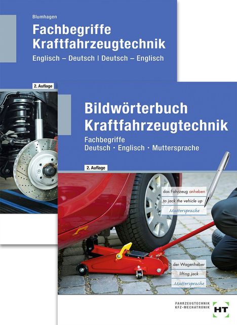 Thomas Blumhagen: Paketangebot Bildwörterbuch Kraftfahrzeugtechnik und Fachbegriffe Kraftfahrzeugtechnik, 2 Bücher