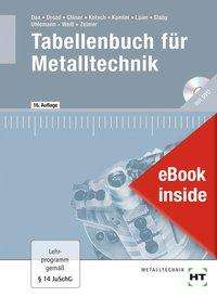 Wilhelm Dax: eBook inside: Tabellenbuch für Metalltechnik, Buch