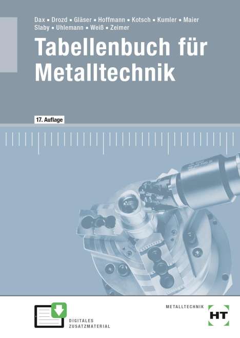 Wilhelm Dax: Tabellenbuch für Metalltechnik, Buch