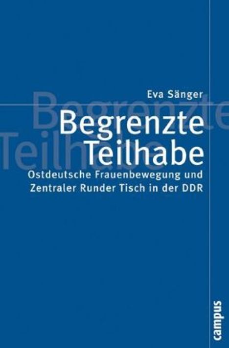 Eva Sänger: Begrenzte Teilhabe, Buch