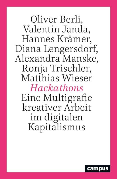 Oliver Berli: Hackathons, Buch