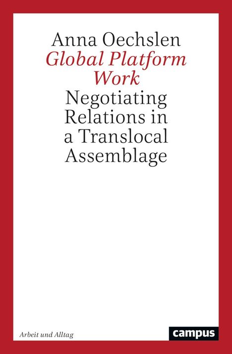 Anna Oechslen: Global Platform Work, Buch