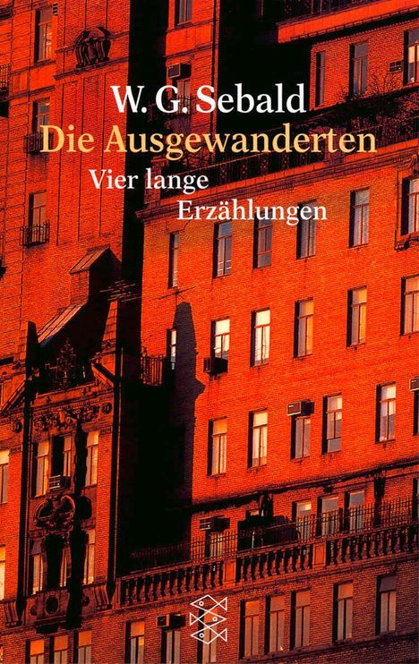 Winfried G. Sebald: Die Ausgewanderten, Buch