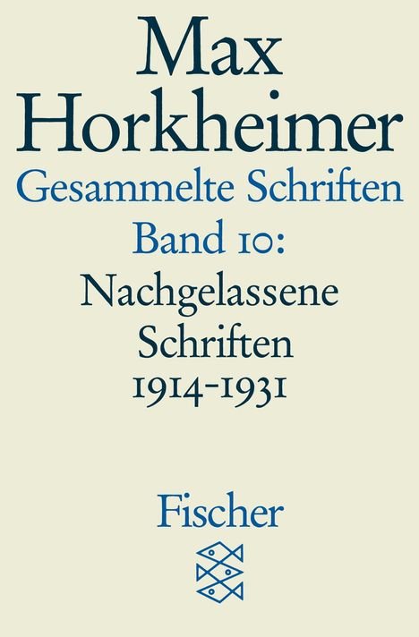 Max Horkheimer: Gesammelte Schriften in 19 Bänden, Buch