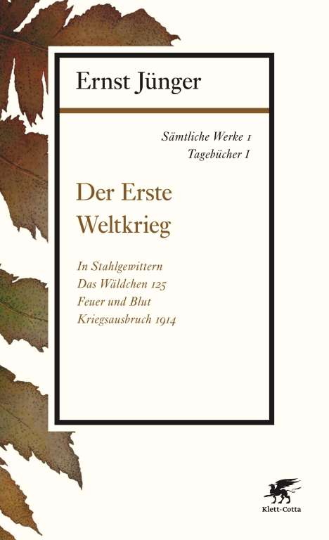 Ernst Jünger: Sämtliche Werke - Band 1, Buch