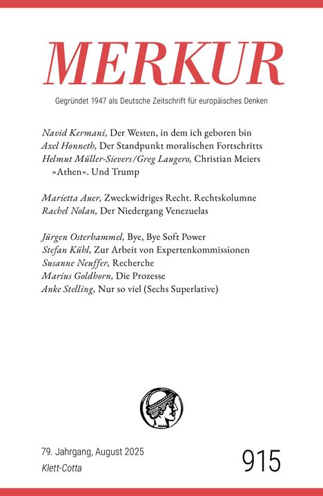 MERKUR 8/2025, Jg.79, Buch