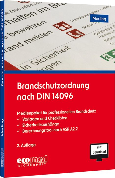 Klaus Meding: Brandschutzordnung nach DIN 14096, Buch