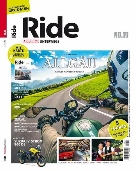 RIDE - Motorrad unterwegs, No. 19, Buch