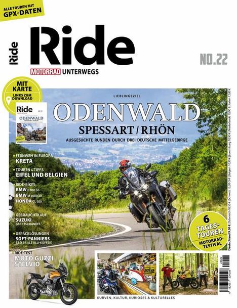 RIDE - Motorrad unterwegs, No. 22, Buch