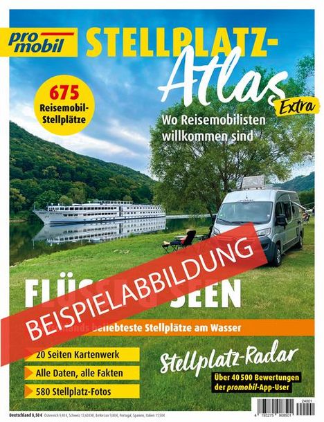 promobil Stellplatz-Atlas 01/2025, Buch