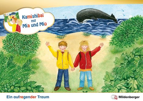 Bettina Erdmann: Kamishibai mit Mia und Mio: Ein aufregender Traum - Set, Buch