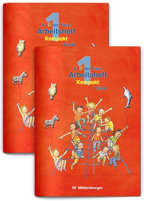 Klaus Kuhn: ABC der Tiere 1 - Arbeitsheft zur Silbenfibel® Kompakt - Förderausgabe, 2 Bücher