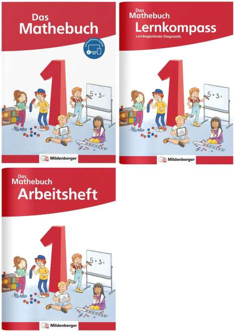Cathrin Höfling: Das Mathebuch 1 - Neubearbeitung - Schülerbuch/Lernkompass/Arbeitsheft im Paket, Buch